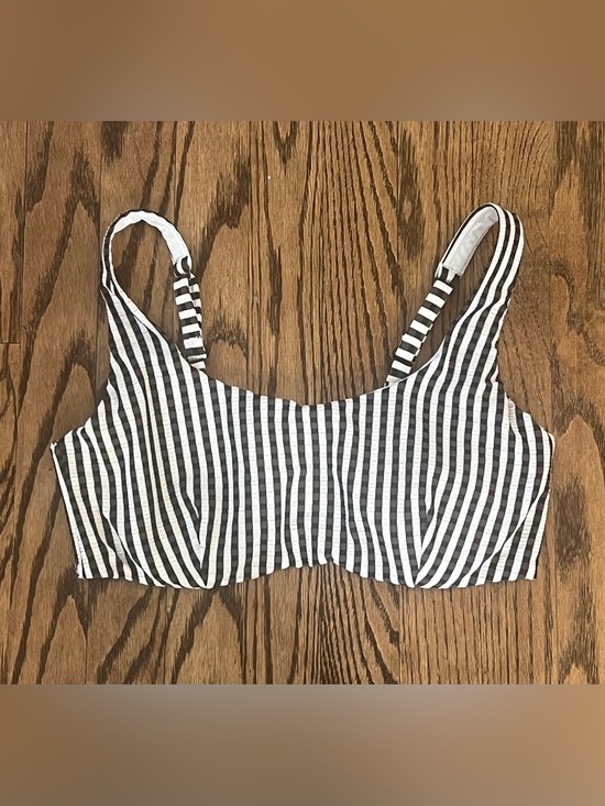 Athleta Other - Athleta Black and White Striped Bikini Top